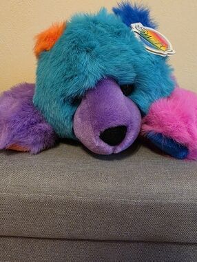 1998 Swibco St Jude's Cosmo Bear Colorblock Multi Color Plush Bear New With Tags